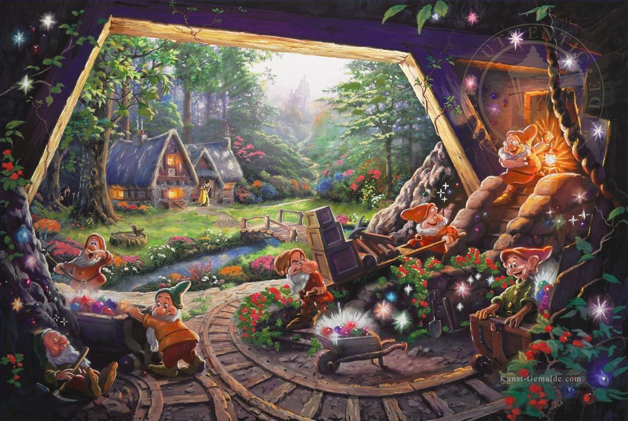Snow White and the Seven Dwarfs TK Christmas Ölgemälde